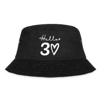 hello 30. 30th birthday - Bucket Hat - black - Front - Lela (165cm)