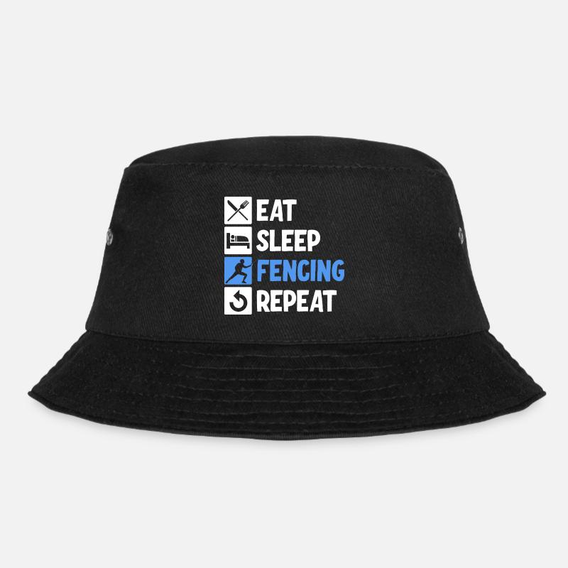 Fechten - Bucket Hat - Schwarz