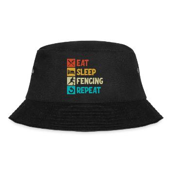 Fechten - Bucket Hat - Schwarz - Vorne - Lela (165cm)