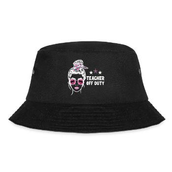 Teacher Off Duty Lehrer außer Dienst - Bucket Hat - Schwarz - Vorne - Lela (165cm)