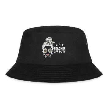 Teacher Off Duty Lehrer außer Dienst - Bucket Hat - Schwarz - Vorne - Lela (165cm)