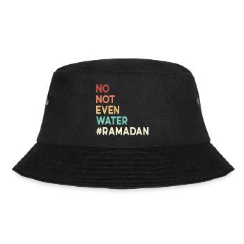 No not even water Ramadan - Bucket Hat - black - Front - Lela (165cm)