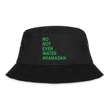 No not even water Ramadan - Bucket Hat - black - Front - Lela (165cm)