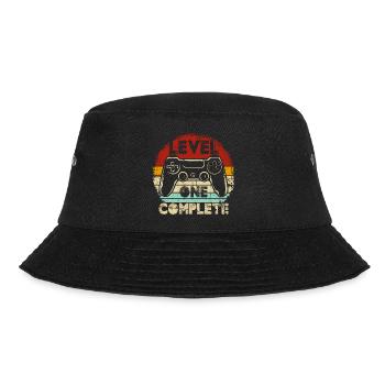 Level One Complete Retro Controller - Bucket Hat - Schwarz - Vorne - Lela (165cm)