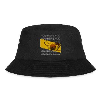 Basketball Basketballer Korb Dunking Sport Spieler - Bucket Hat - Schwarz - Vorne - Lela (165cm)