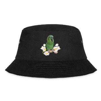 Der Farinöse Papagei - Bucket Hat - Schwarz - Vorne - Lela (165cm)