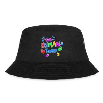 Tiny Human Security Daycare Provider Babysitting D - Bucket Hat - Schwarz - Vorne - Lela (165cm)