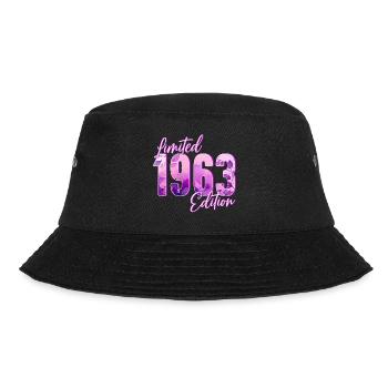 1963 Born birthday woman - Bucket Hat - black - Front - Lela (165cm)