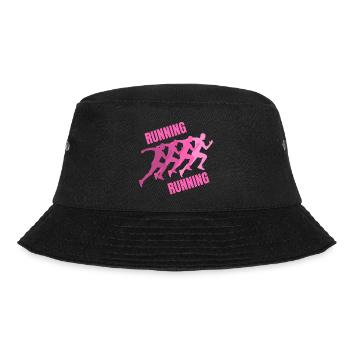 running, jogging, running, jogging - Bucket Hat - black - Front - Lela (165cm)