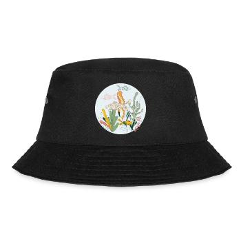 Meerestiere - Bucket Hat - Schwarz - Vorne - Lela (165cm)