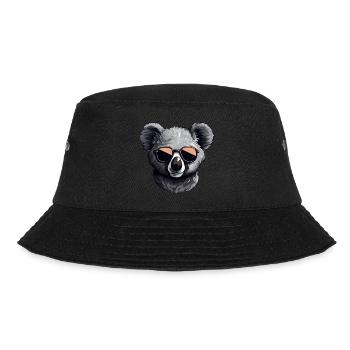 Cute koala with sunglasses - Bucket Hat - black - Front - Lela (165cm)