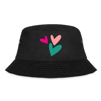 PAAR. GERADE VERHEIRATET. Junggesellinnenabschied. HEILIGER VALENTINSTAG. MARIES - Bucket Hat - Schwarz - Vorne - Lela (165cm)