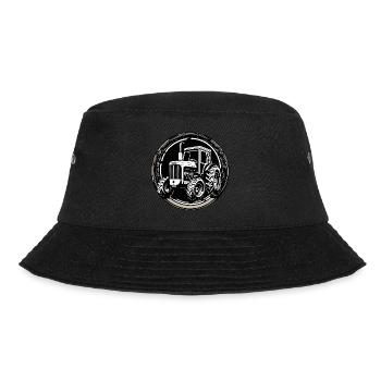 Traktor / Landwirtschaft / Bauer / Feldarbeit - Bucket Hat - Schwarz - Vorne - Lela (165cm)
