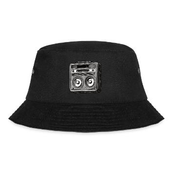 Radio / Analog / Music / Frequency / Speakers - Bucket Hat - black - Front - Lela (165cm)