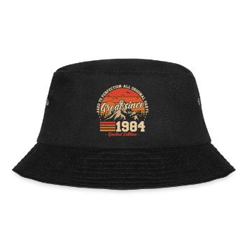 Great since 1984 - Vintage Birthday Gift - Bucket Hat - black - Front - Lela (165cm)