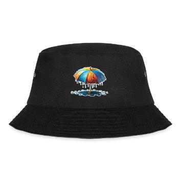 Umbrella / Weather / Precipitation / Raindrops - Bucket Hat - black - Front - Lela (165cm)