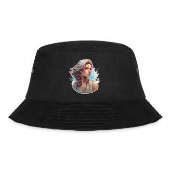 Woman / Lady / Blonde / Pretty / Feminine / Female - Bucket Hat - black - Front - Lela (165cm)