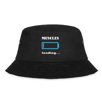 muscles loading... - Bucket Hat - Schwarz - Vorne - Lela (165cm)