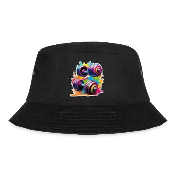 Dumbbell / Weights / Sports / Strength Training / Workout - Bucket Hat - black - Front - Lela (165cm)