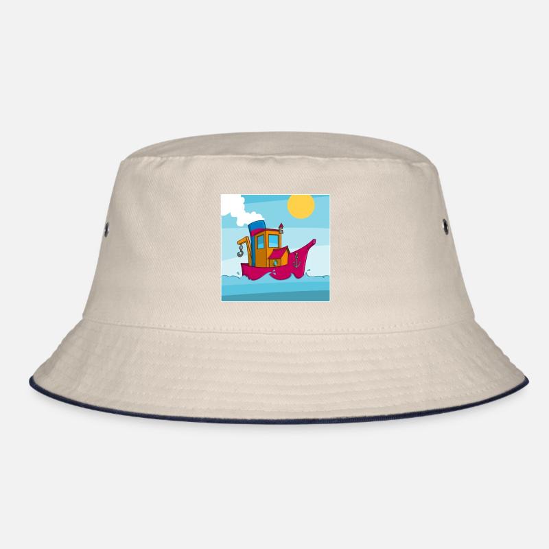 Buntes Bild eines lustigen Schleppers Bucket Hat
