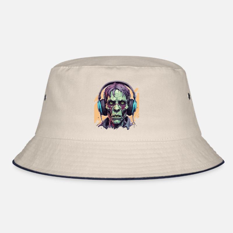 Kopfhörer / Audio / Musik / Zombie / Untot / cool Bucket Hat