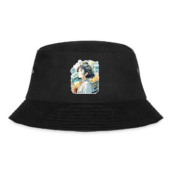 Anime / Comic / Japanisch / Zeichentrick / Cartoon - Bucket Hat - Schwarz - Vorne - Lela (165cm)