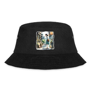 Anime / Comic / Japanisch / Zeichentrick / Cartoon - Bucket Hat - Schwarz - Vorne - Lela (165cm)