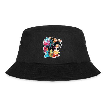 Cowboy / Wild West / Desert / Lasso / Rodeo - Bucket Hat - black - Front - Lela (165cm)