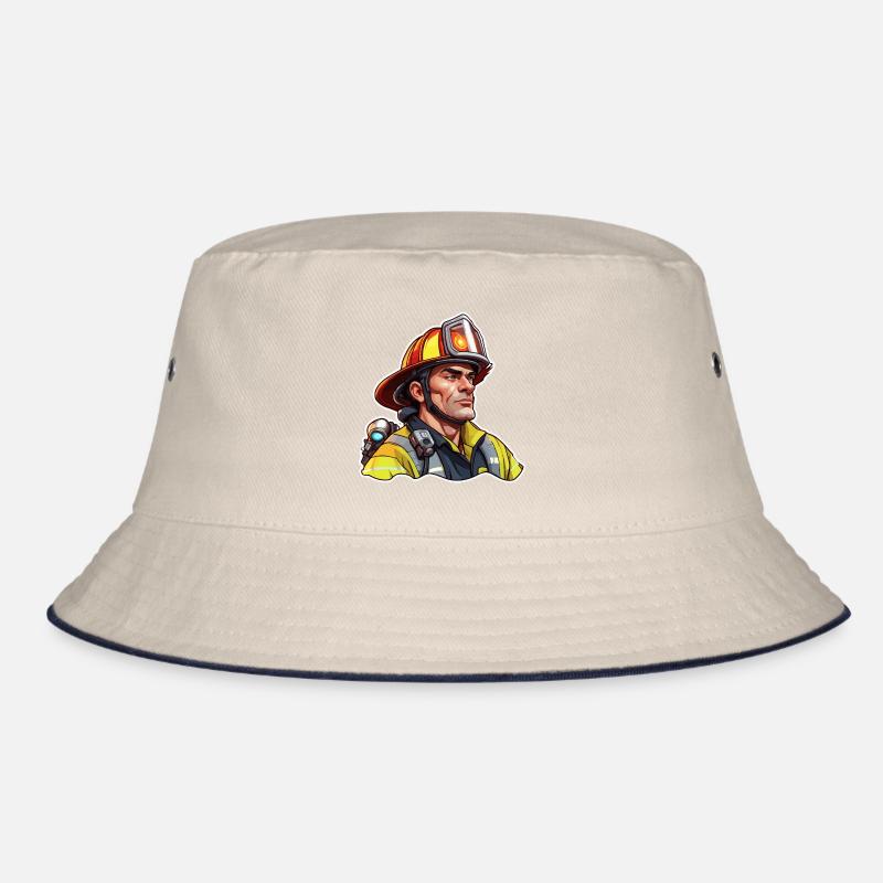 Firefighter / Fire / Fire / Extinguish / Hero Bucket Hat