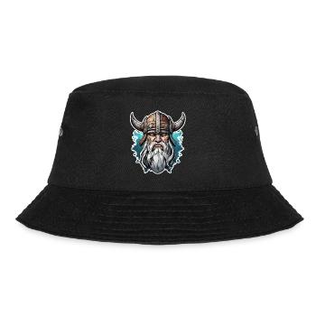Wikinger / Thor / Odin / nordisch / keltisch - Bucket Hat - Schwarz - Vorne - Lela (165cm)