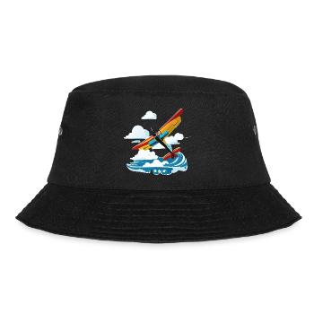 YellowUpSpreadClouds - Bucket Hat - Schwarz - Vorne - Lela (165cm)