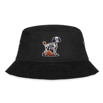 La Catrina/ Tattoo / Mexiko / Tier / Hund - Bucket Hat - Schwarz - Vorne - Lela (165cm)