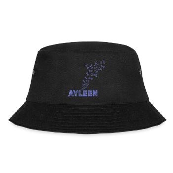 Geschenk für Ayleen - Bucket Hat - Schwarz - Vorne - Lela (165cm)