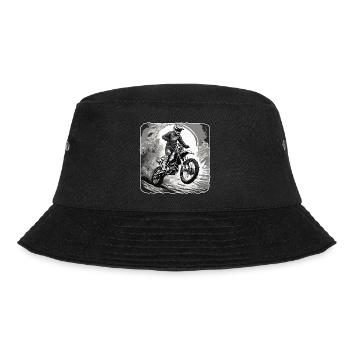 Biker / Motorbike Rider / Biker / Two-Wheeler / Cross - Bucket Hat - black - Front - Lela (165cm)
