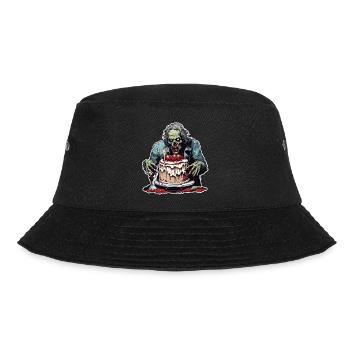 Birthday Cake / Cake / Happy Birthday / Cake - Bucket Hat - black - Front - Lela (165cm)