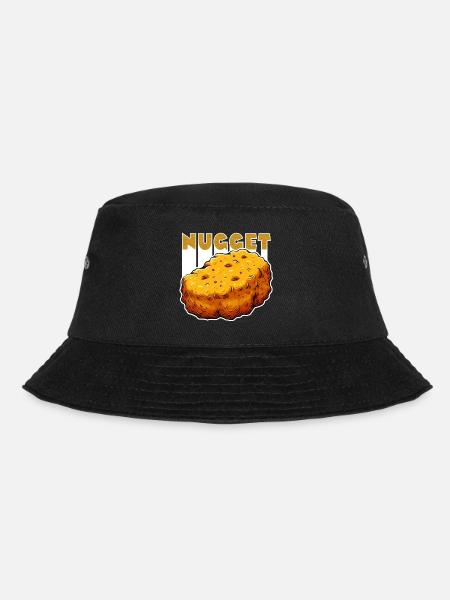 Nugget-Liebe Chicken Nugget - Bucket Hat - Schwarz