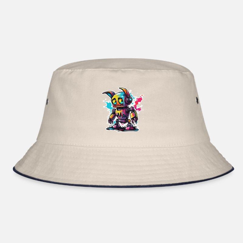 Robot Animal / AI / Mechanized Animals / Comic Bucket Hat