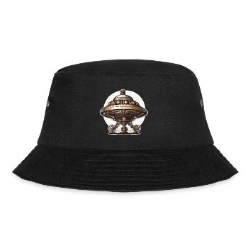 Alien / Spaceship / UFO / Area 51 / All / Mars - Bucket Hat - black - Front - Lela (165cm)