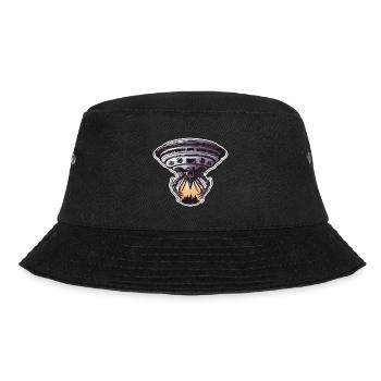 Alien / Spaceship / UFO / Area 51 / All / Mars - Bucket Hat - black - Front - Lela (165cm)