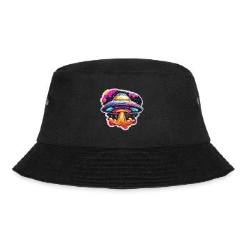 Alien / Spaceship / UFO / Area 51 / All / Mars - Bucket Hat - black - Front - Lela (165cm)