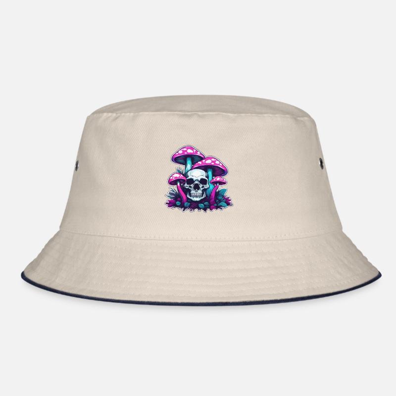 Mushroom / Mushroom / Meadow / Forest / Goa / Psy Bucket Hat