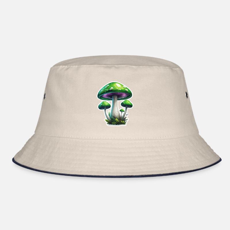 Mushroom / Mushroom / Meadow / Forest / Goa / Psy Bucket Hat