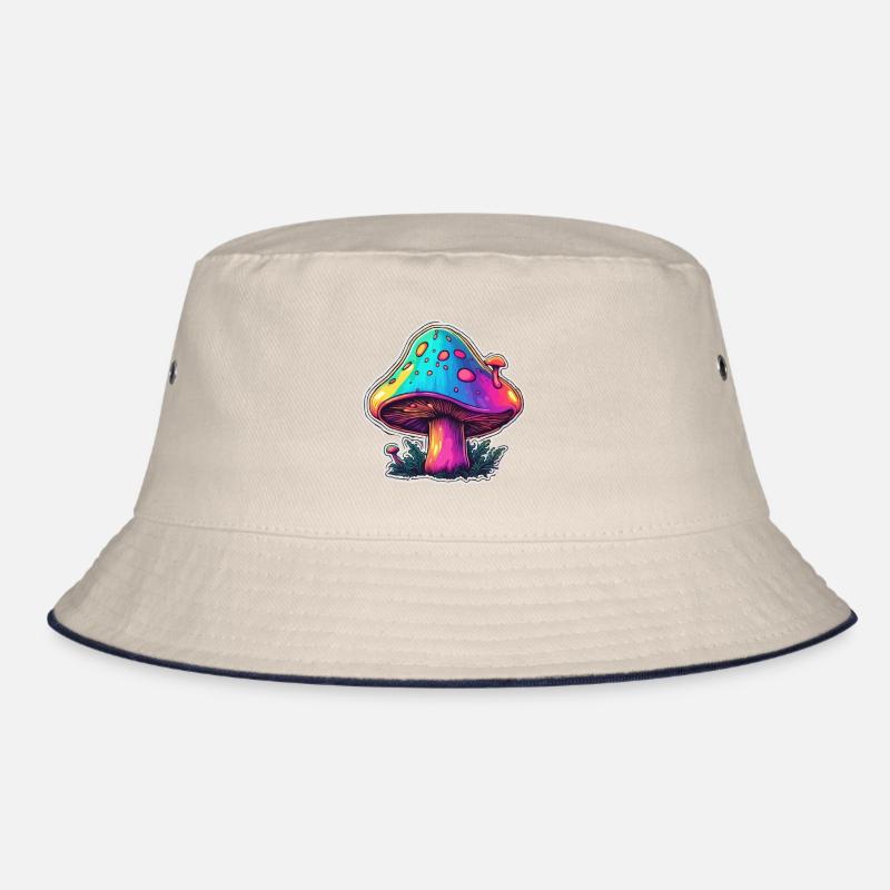 Mushroom / Mushroom / Meadow / Forest / Goa / Psy Bucket Hat