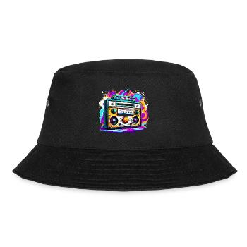 Radio / Analog / Music / Frequency / Speakers - Bucket Hat - black - Front - Lela (165cm)