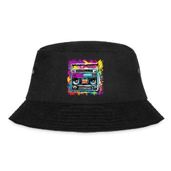 Radio / Analog / Music / Frequency / Speakers - Bucket Hat - black - Front - Lela (165cm)