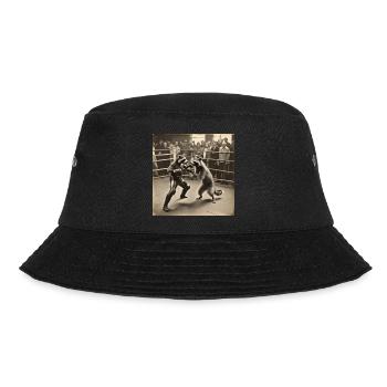 Waschbär / Tier / Foto / Wild / lustig / Räuber - Bucket Hat - Schwarz - Vorne - Lela (165cm)