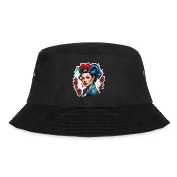 Rockabilly / Pin-up Girl / Girl Power / Années 50 - Bob - noir - Devant - Lela (165cm)