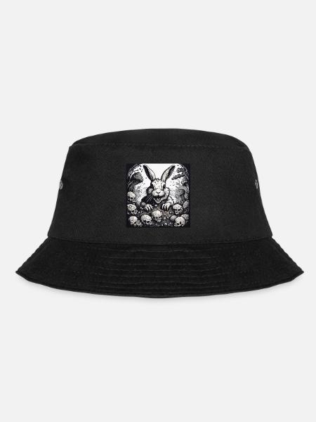 Osterhase / Ostern / Eier / Feiertage / Osterfest - Bucket Hat - Schwarz