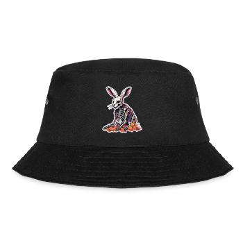 Osterhase / Ostern / Eier / Feiertage / Osterfest - Bucket Hat - Schwarz - Vorne - Lela (165cm)