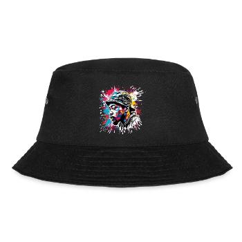Rapper / Hip Hop / Song / Cool / Rhymes / Beat - Bucket Hat - black - Front - Lela (165cm)